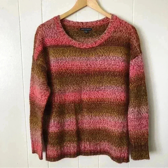 American Eagle Multicolored Acrylic Sweater Size M - Picture 1 of 6